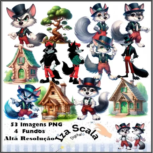 Kit Digital Lobo Mau