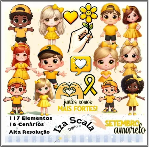 Kit Digital Setembro Amarelo - 3D