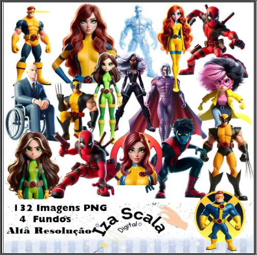 Kit Digital X Men - 3D
