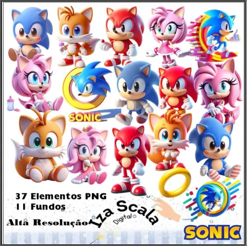 Kit Digital Sonic Baby - 3D
