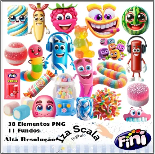 Kit Digital Balas Fini - 3D