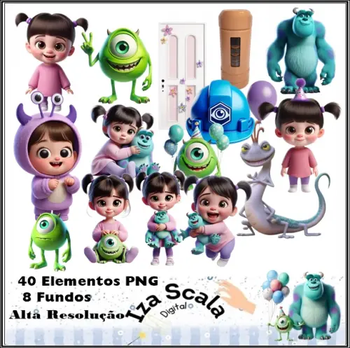 Kit Digital Monstros SA - 3D