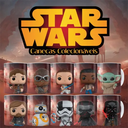Arquivo para Sublimação - Star Wars Funko