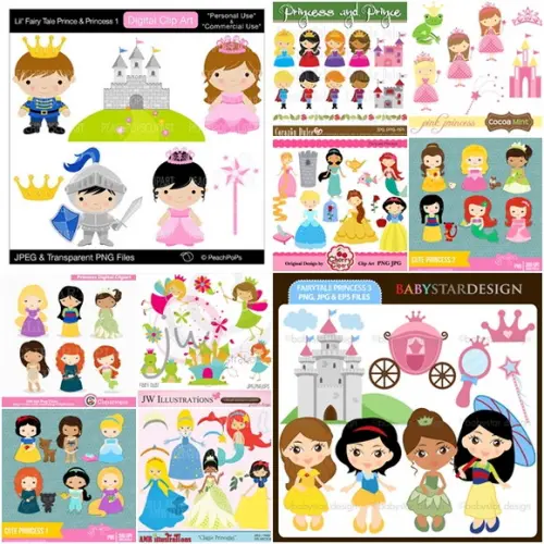Arquivo Digital Princesas # 3 - Combo 10 Kits