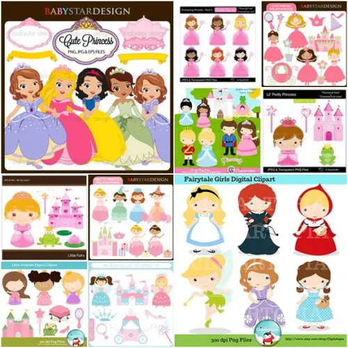 Arquivo Digital Princesas # 2 - Combo 10 Kits