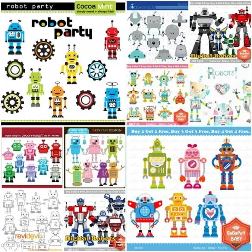 Arquivo Digital Robôs - Combo 10 Kits