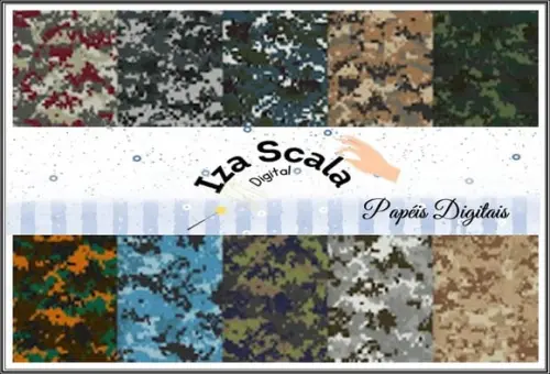 Papel Digital Camuflagem 3
