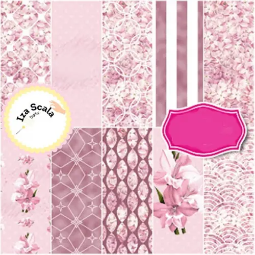 Papel Digital Flor de Cerejeira
