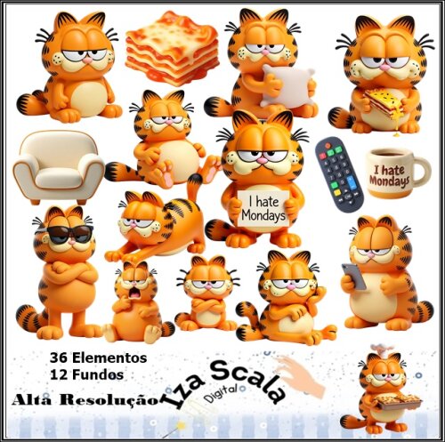Arquivo Digital Garfield - 3D