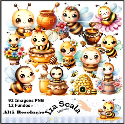 Arquivo Digital Abelhinha Cute - 3D