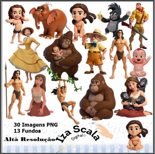 Kit Digital Tarzan - 3D