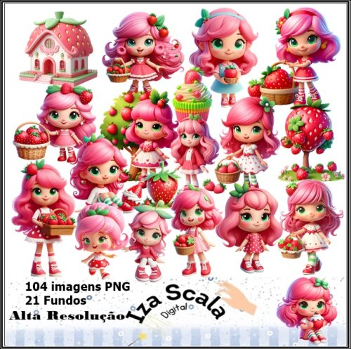 Kit Digital Moranguinho - 3D