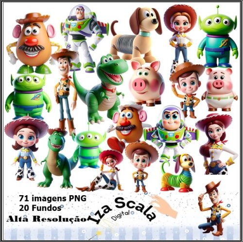 Kit Digital Toy Story - 3D