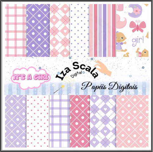 Papel Digital Bebe Rosa