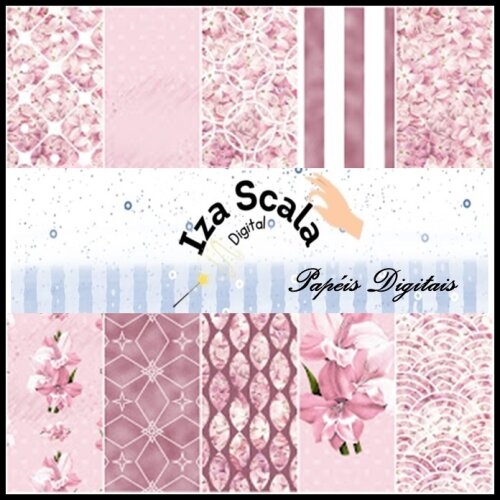 Papel Digital Flor de Cerejeira
