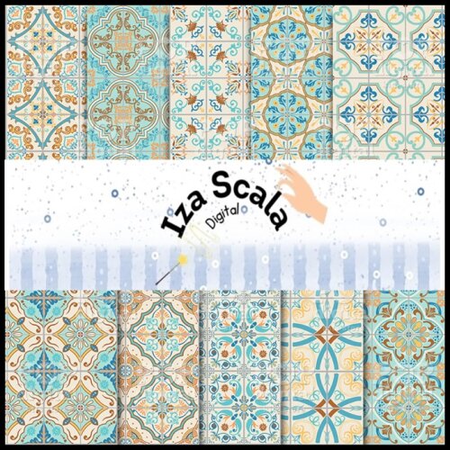 Papel Digital Azulejo Português