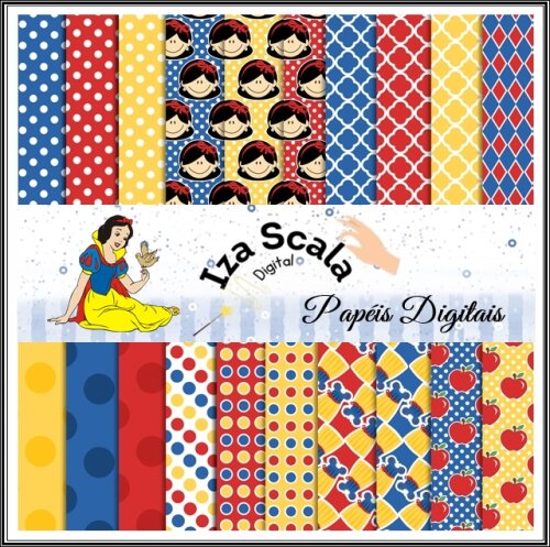 Papel Digital Branca de Neve