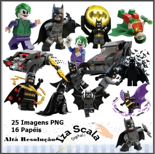 Kit Digital Batman Lego 3D