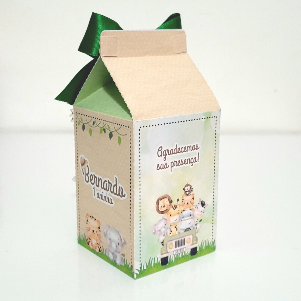 Kit 15 caixinhas personalizadas - Safari Baby