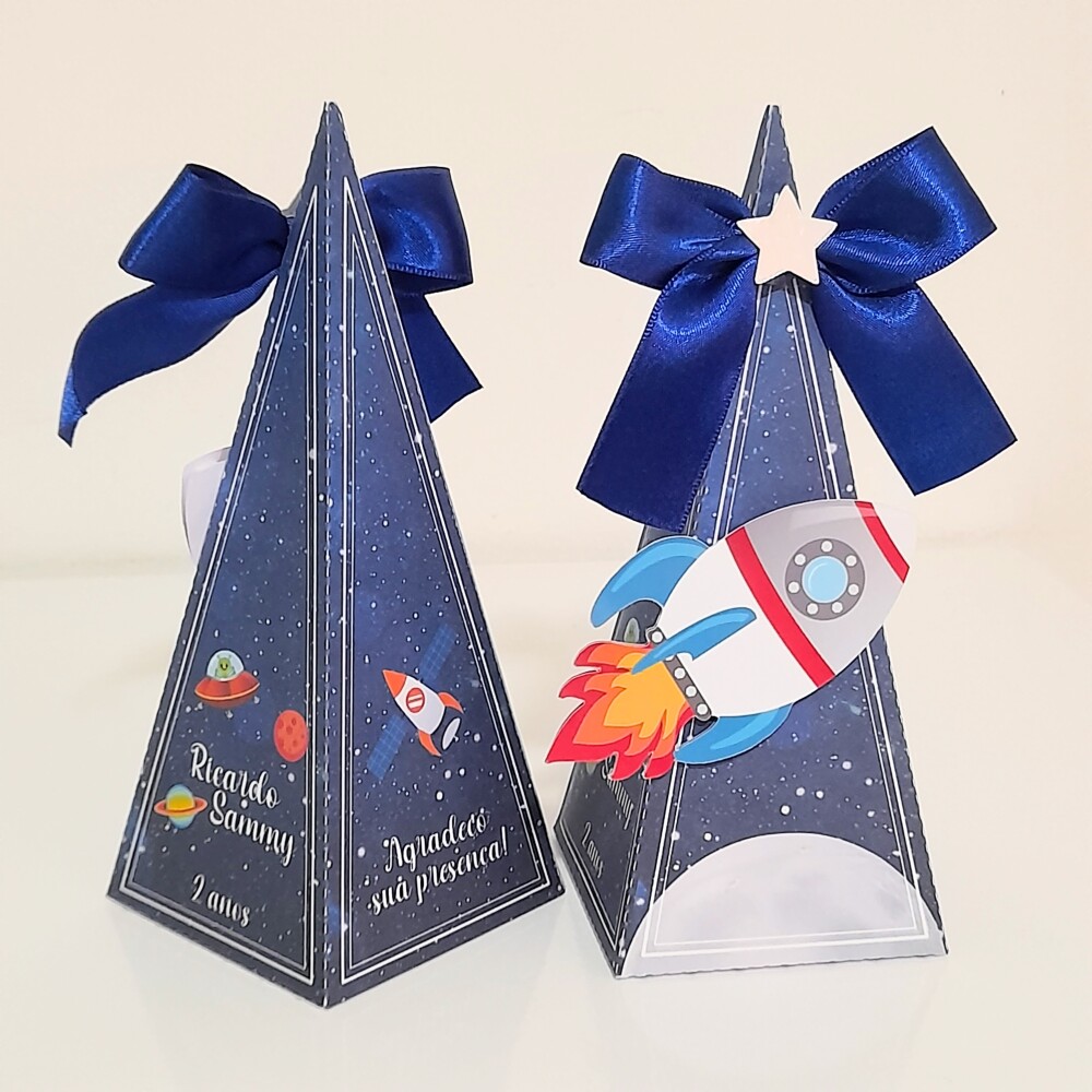 Kit 20 caixinhas Personalizadas Astronauta