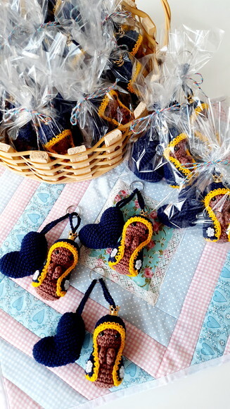 Chaveiro Nossa Senhora Aparecida Amigurumi