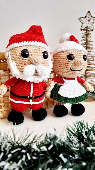 Casal Noel Amigurumi
