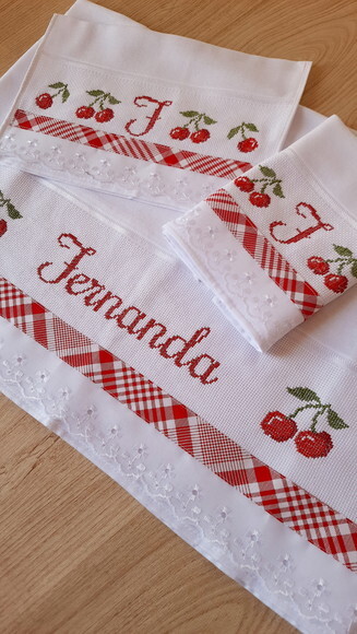 Jogo de Fraldas Personalizadas para Menina 3 Peças