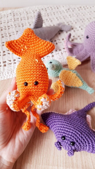 Kit Fundo do Mar Amigurumi