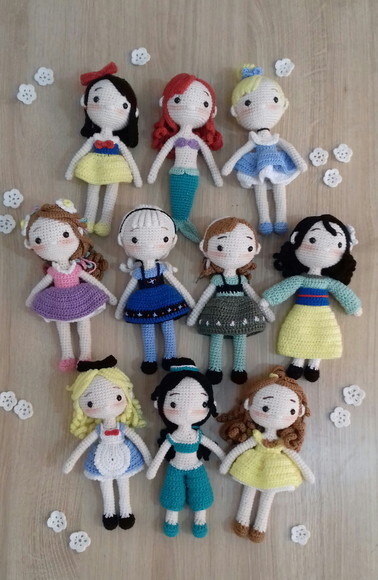 Kit Princesas Amigurumi
