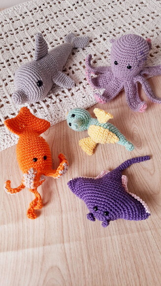 Kit Fundo do Mar Amigurumi