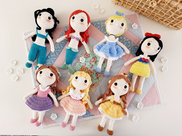 Kit Princesas Amigurumi