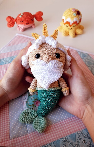 Kit Sereia Fundo do Mar Amigurumi