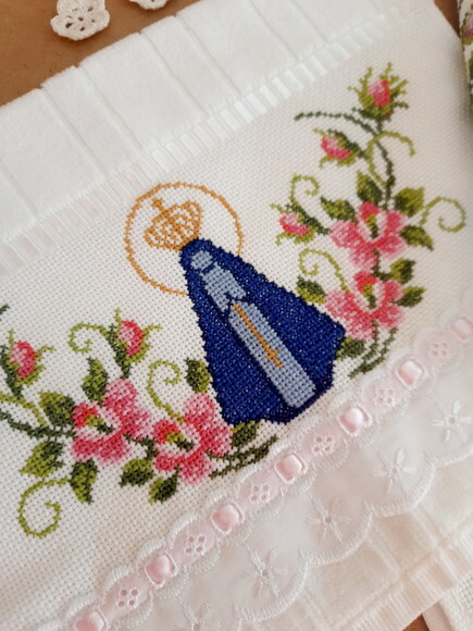 Toalha de Lavabo Nossa Senhora Aparecida