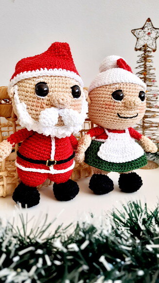 Casal Noel Amigurumi