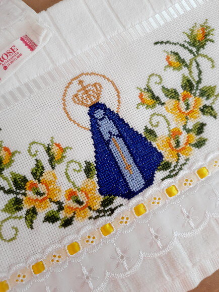 Toalha de Lavabo Nossa Senhora Aparecida