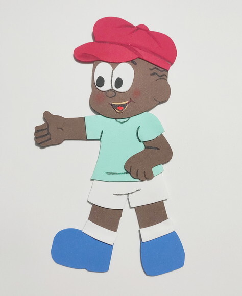 2 crianças negras de 23cm - Jeremias e Milena