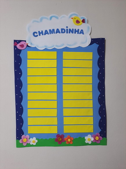 3 Peças Rotina em Eva para Sala de Aula - Tema Passarinho