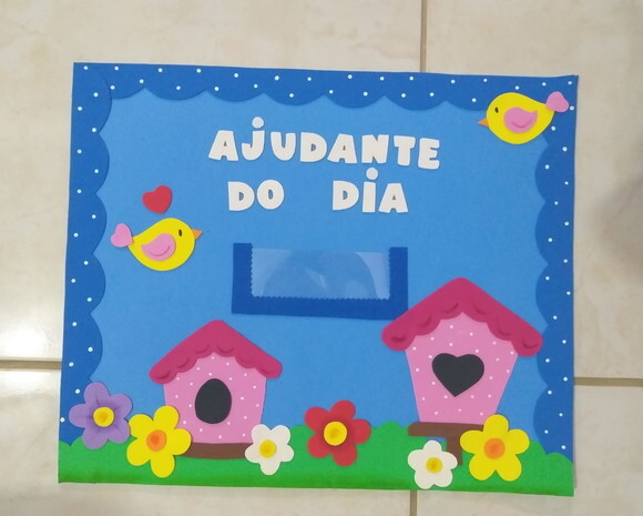 Ajudante do Dia - Eva para Sala de Aula - Tema Passarinho
