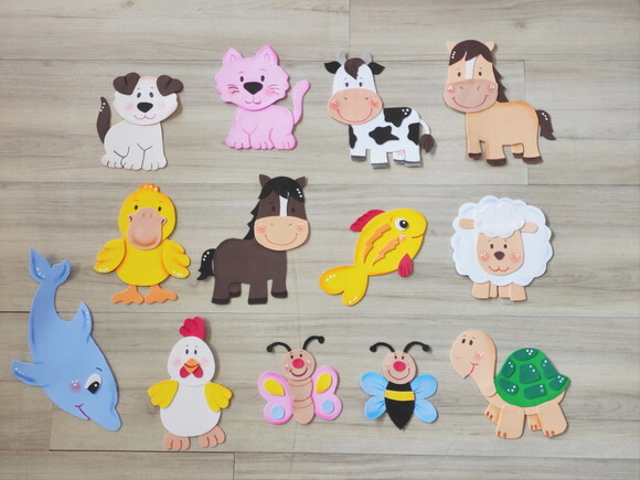 Animais em Eva de até 20cm - Vendidos Separadamente