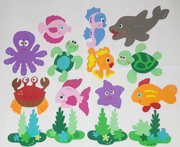 Animais Marinhos Maiores Peixes (em Eva) Venda Por Unidade