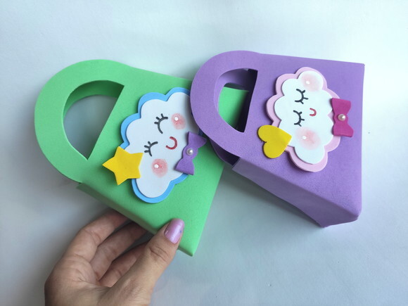 Apliques de Nuvem Chuva de Amor de Eva (10 x 7,5 Cm)