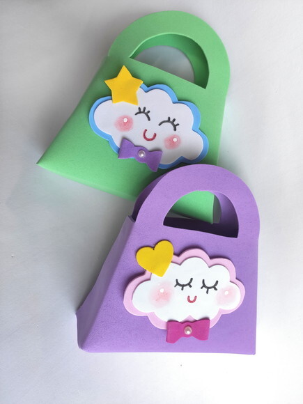 Apliques de Nuvem Chuva de Amor de Eva (10 x 7,5 Cm)