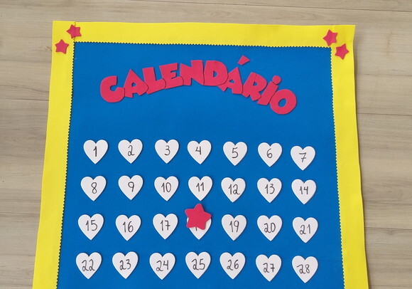 Calendário de Eva para Sala de Aula - Super Heróis