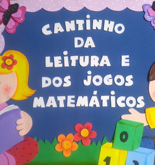 Cantinho da Leitura e Jogos Matemáticos em Eva - Crianças