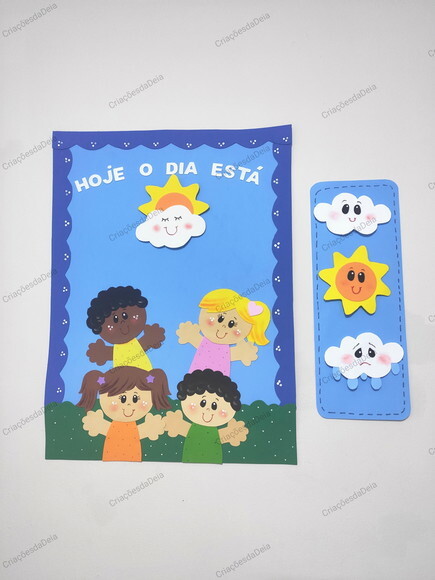 Cartaz de Como Está o Tempo em Eva para Sala de Aula