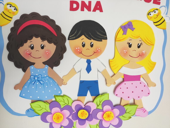 Cartaz Decorativo Tema Família em Eva