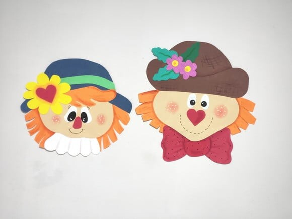 Casal de Espantalhos de Eva Grande Decoração de Festa Junina