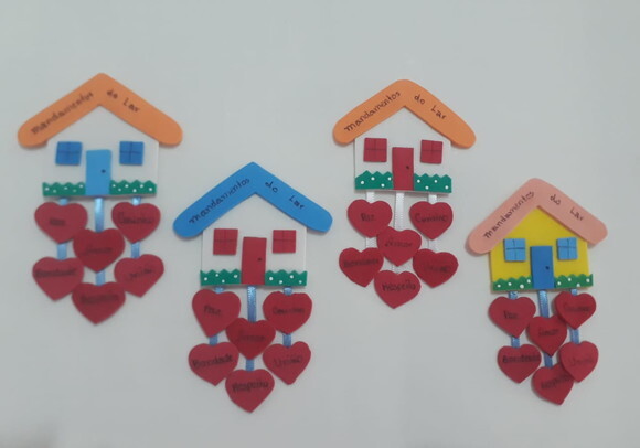Casinha mandamentos do Lar Lembrança de Imã de Geladeira
