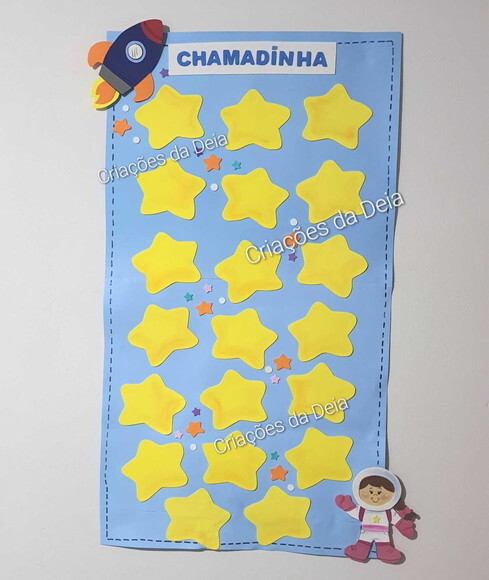 Chamadinha Tema Astronauta em Eva