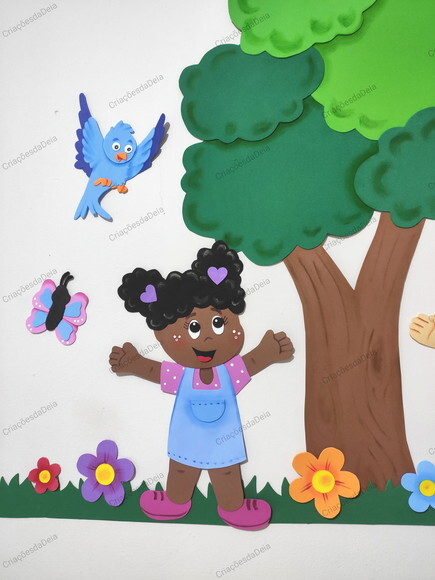 Crianças Brincando Kit com 2 Crianças na Natureza (145x75cm)